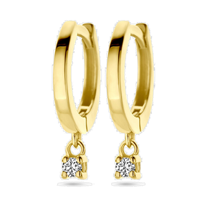 Pendientes de oro con diamante