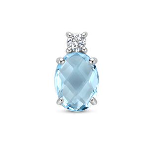 Colgantes de plata con piedra preciosa