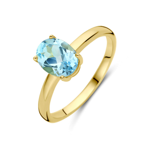 Anillo con piedra azul