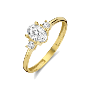 Anillos de oro con circonita