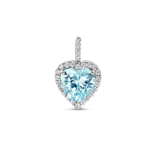 Colgante de corazón de plata