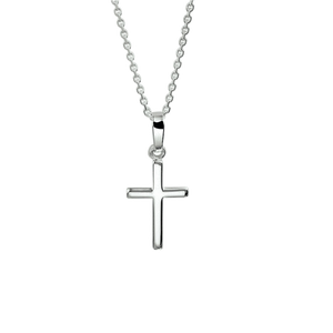 Collar de plata con cruz