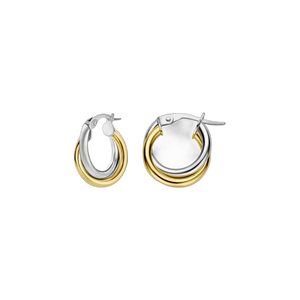 Pendientes bicolor