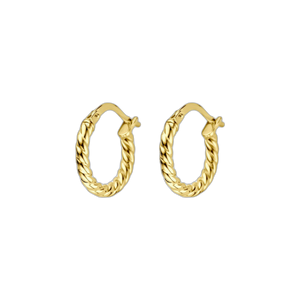 Pendientes chapados en oro