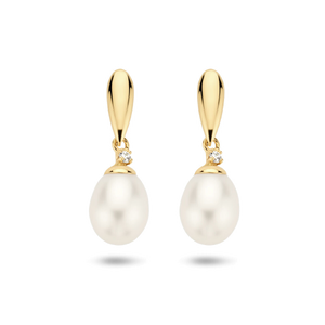 Pendientes largos con piedra