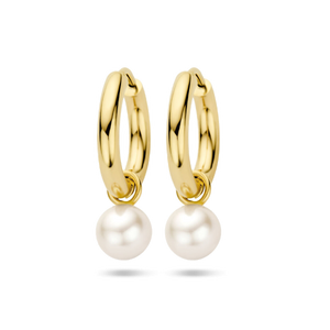 Pendientes de oro con perla