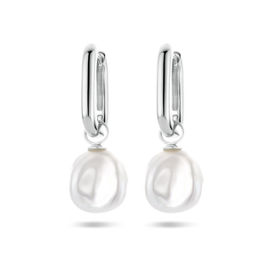 Pendientes de plata con perla