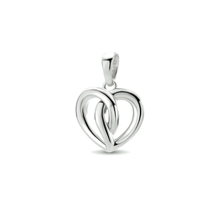 Colgante de corazón de plata