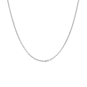 Collares de plata rodiada