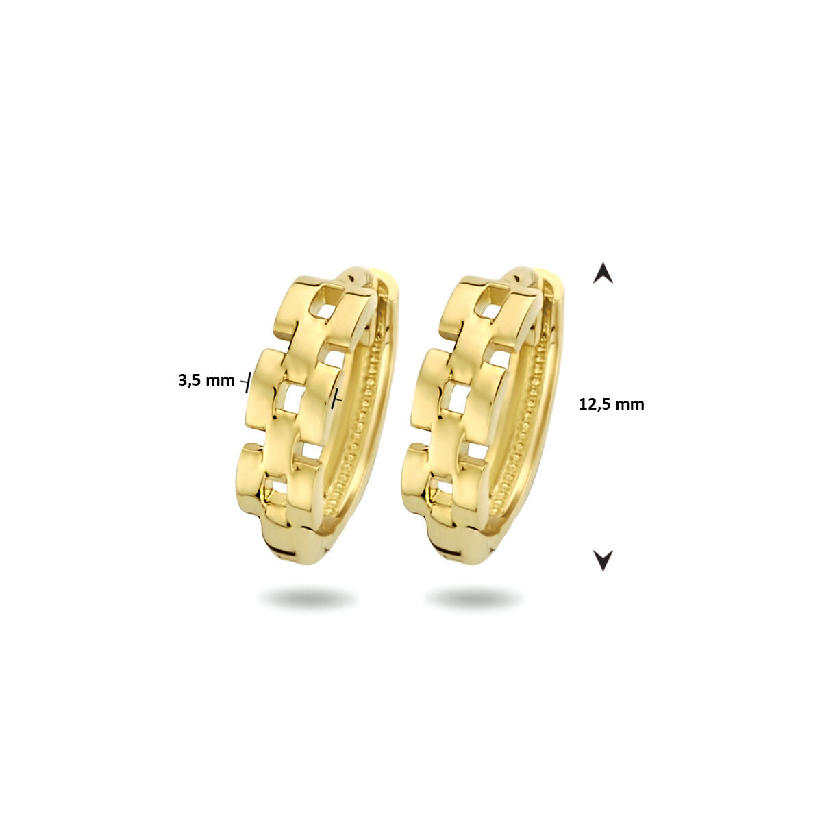 aros de eslabones 14K oro amarillo