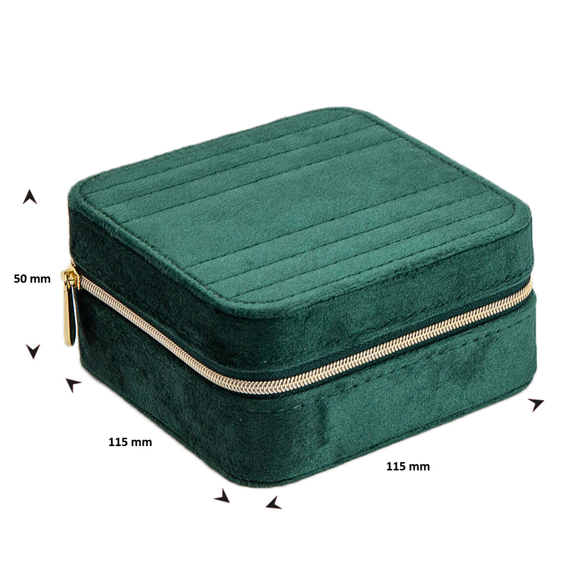 De sieradenbox groen toebehoren van Van der Kooij Collectie is perfect om je favoriete sieraden stijlvol en veilig op te bergen dankzij de handige rits.
