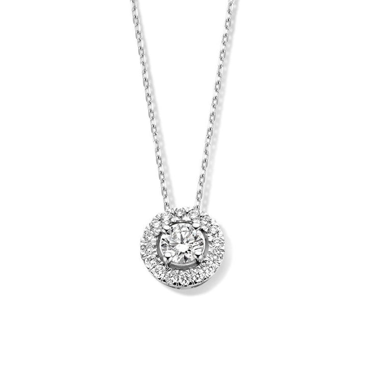 Collier Emma 0,75 crt. witgoud