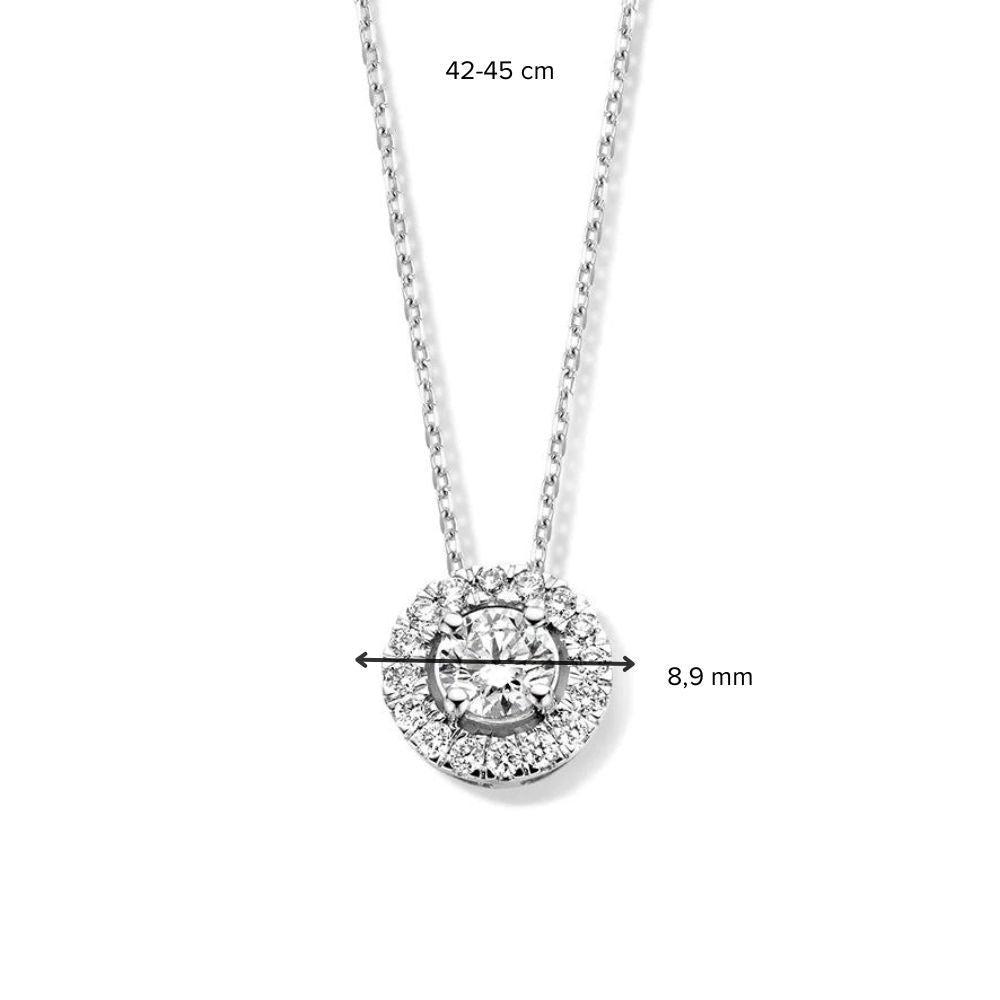 Collar Emma 0,75 crt. oro blanco
