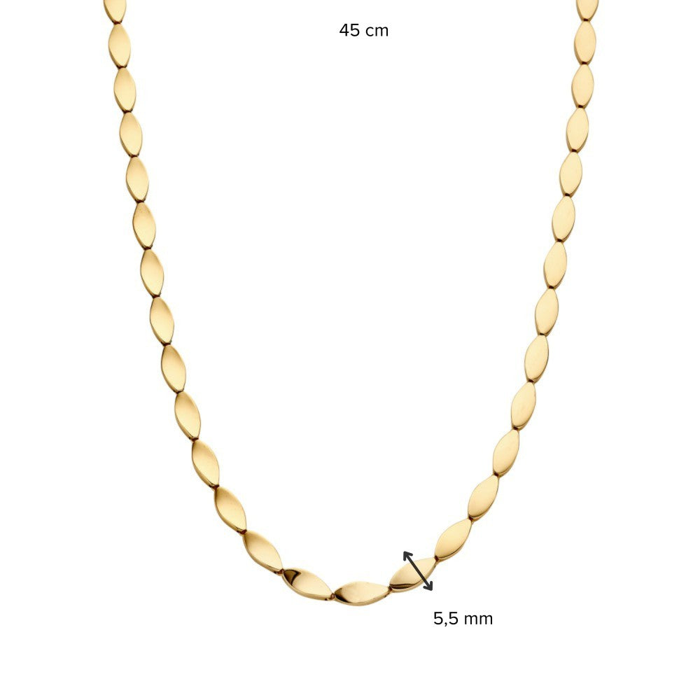 Collar de oro amarillo con elementos juguetones - Joya de lujo de mujer
