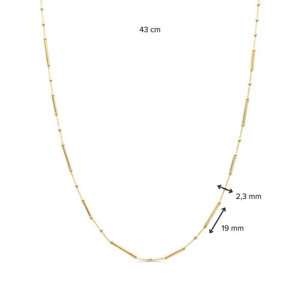 Collar de oro amarillo – Joya sutil y elegante de mujer