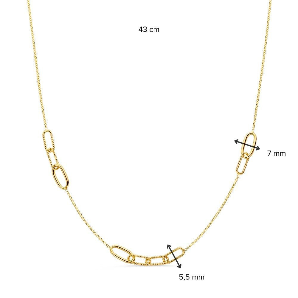 Collar de oro amarillo de 14K – Joyería de lujo y atemporal para de mujer