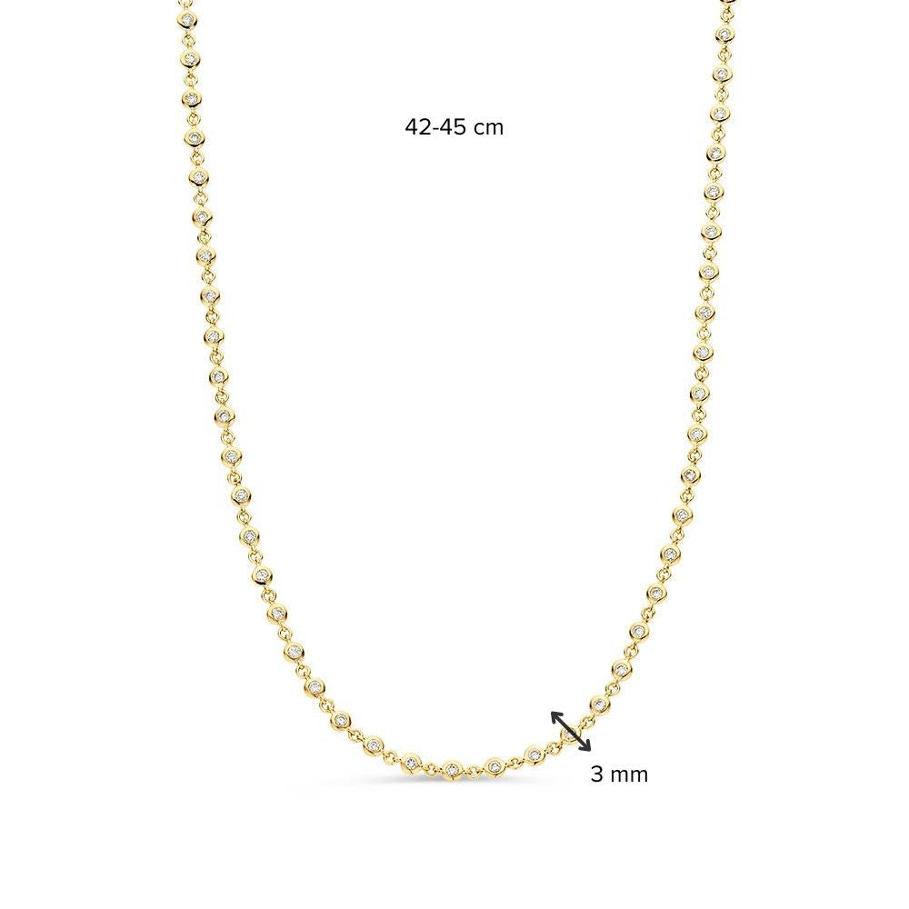 Collar oro amarillo brillante 1,51 crt.