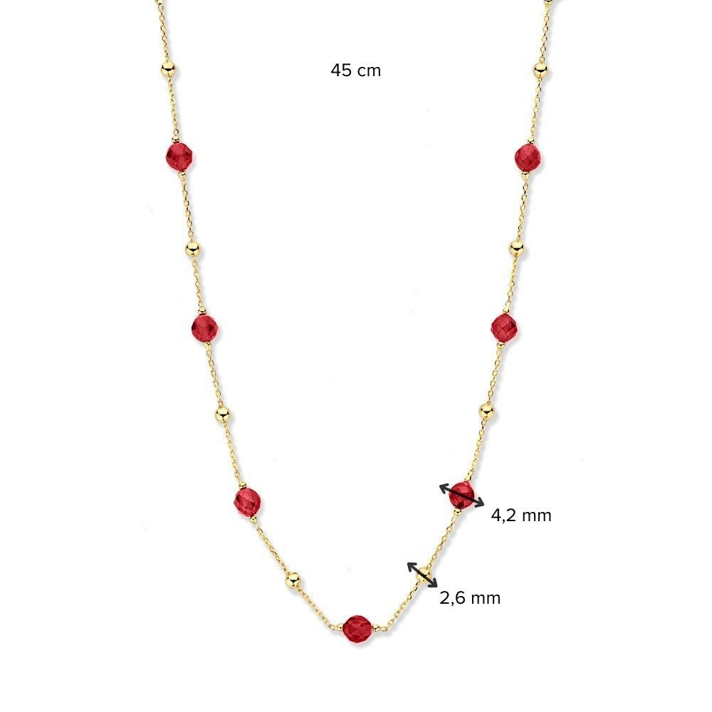Collar oro amarillo circonita