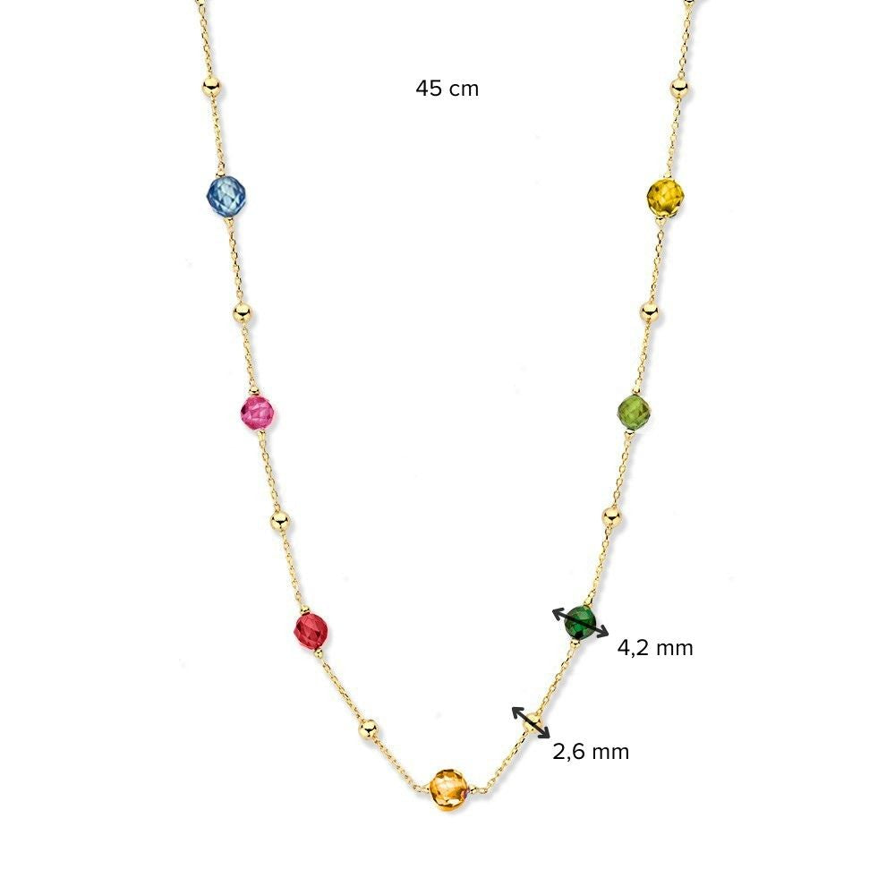 Collar oro amarillo circonita