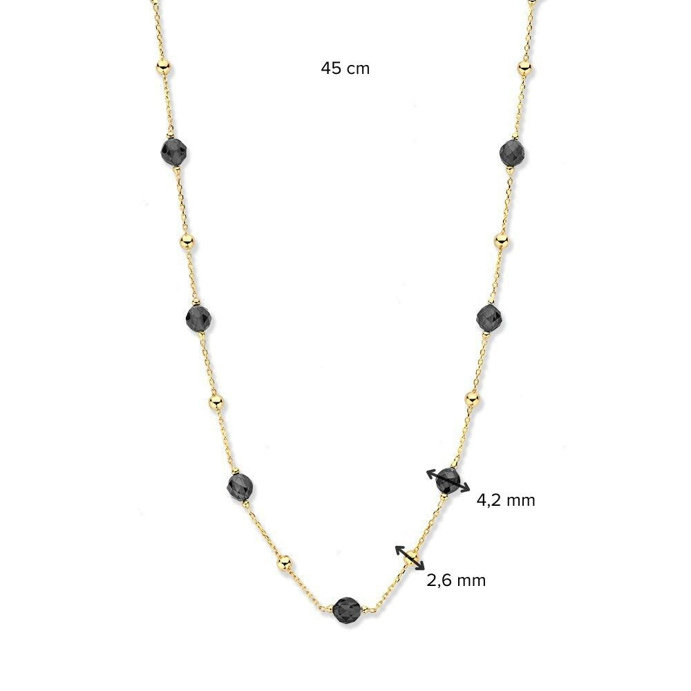 Collar oro amarillo circonita