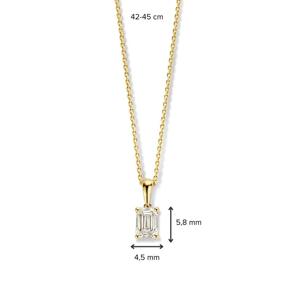 Collar Nora 0,50 crt. oro amarillo