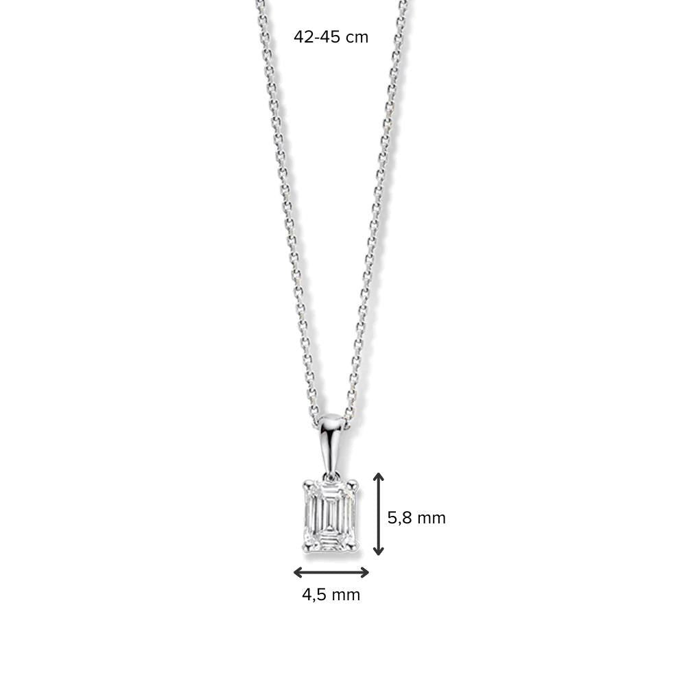 Collar Nora 0,50 crt. oro blanco