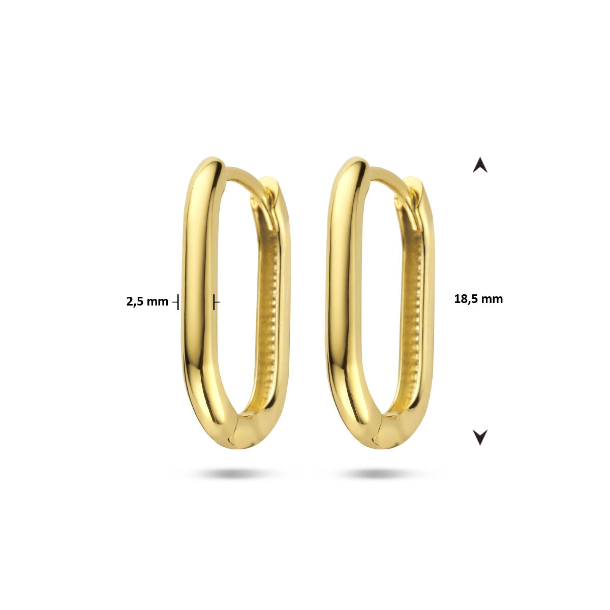 aros paperclip 14K oro amarillo
