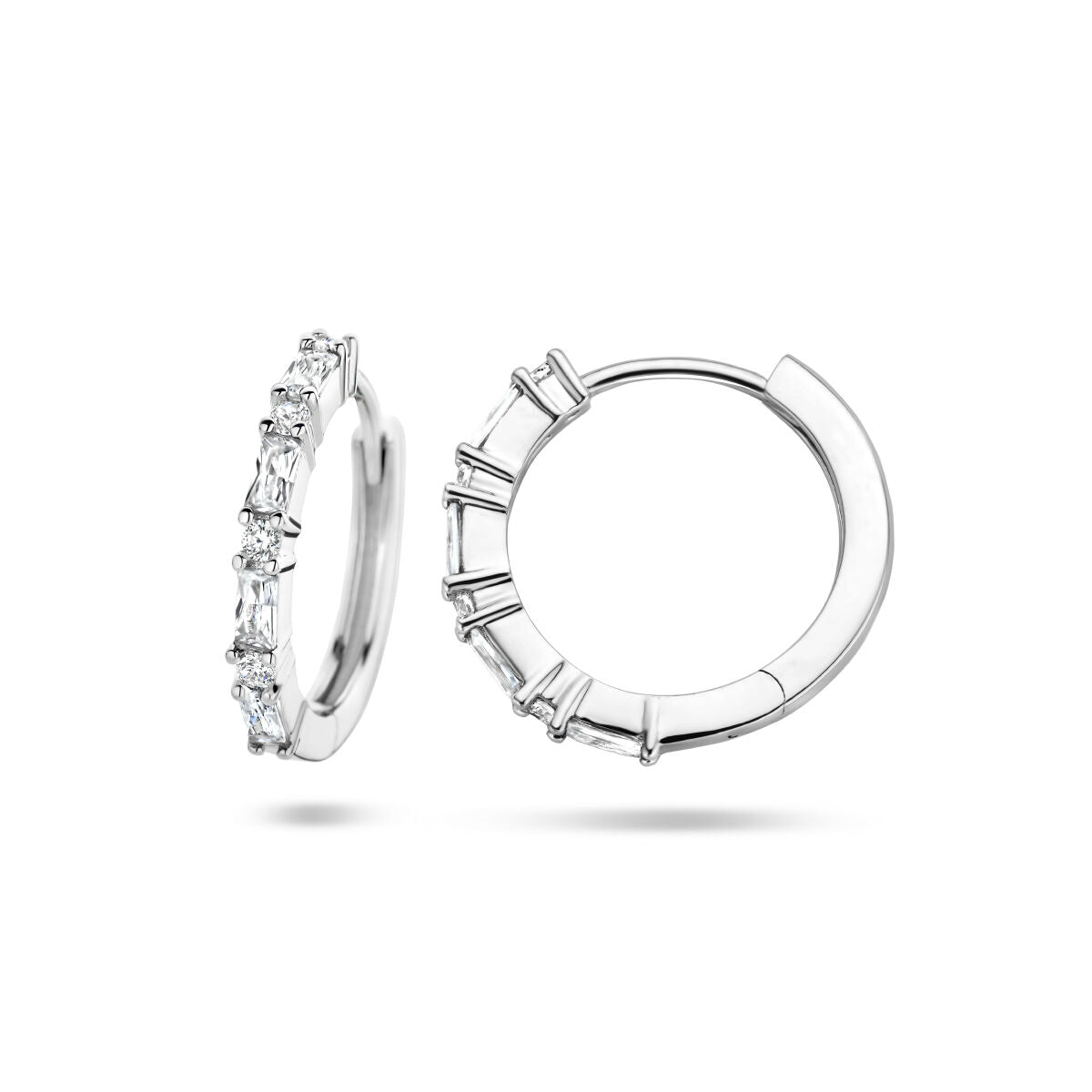 aros de circonita plata rodiada