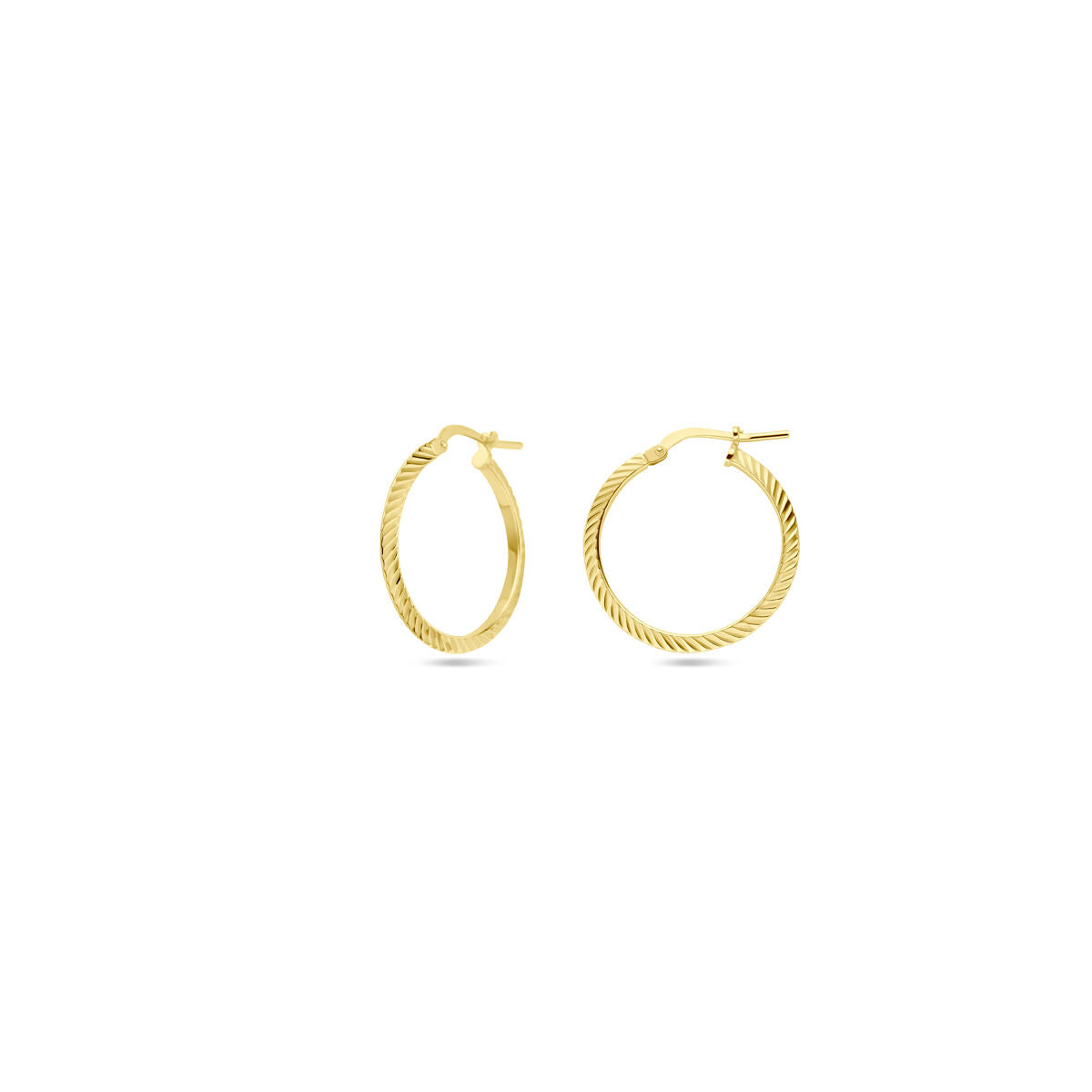 aros gediamanteerd 1 micron plata chapado en oro amarillo