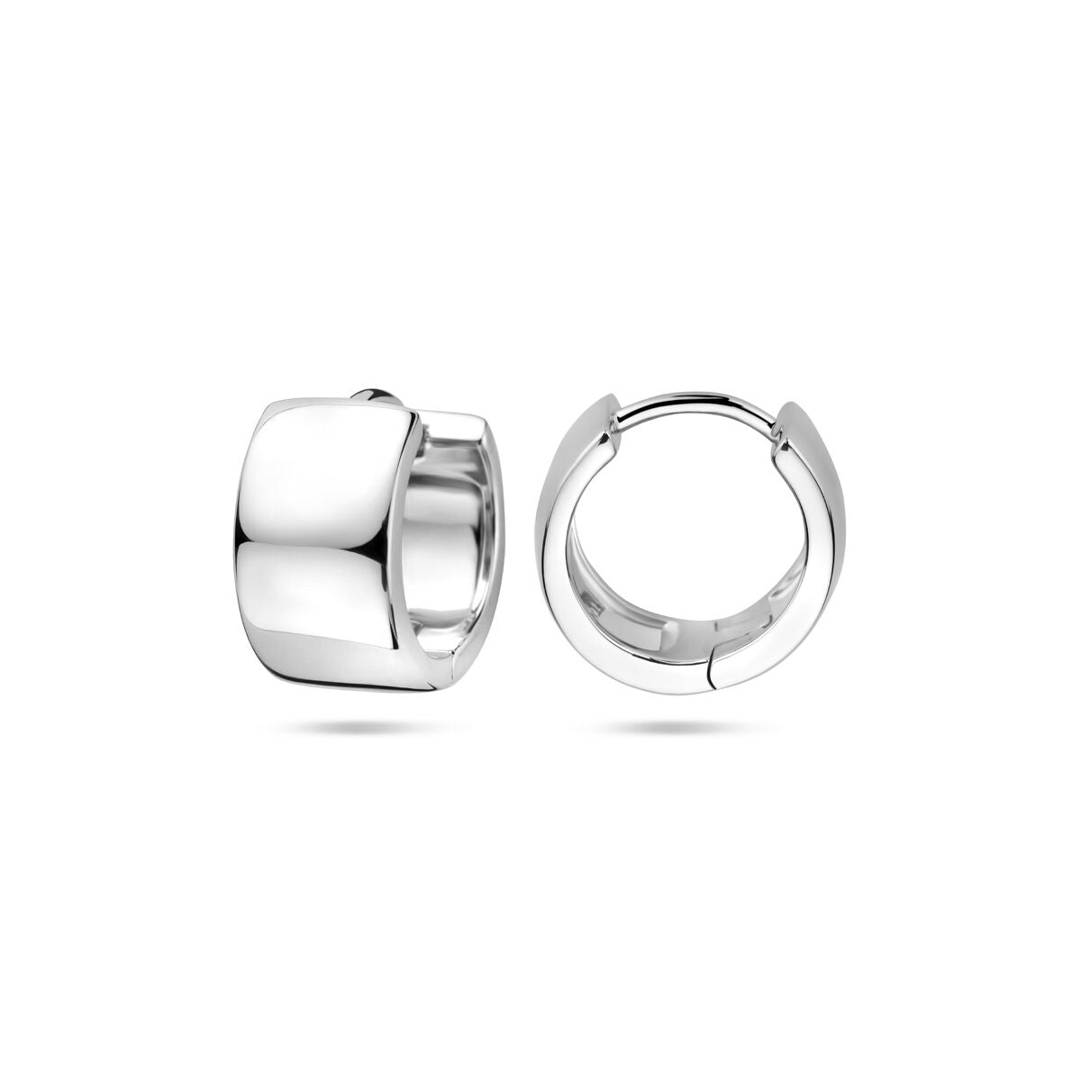 aros 14 mm de plata rodiado