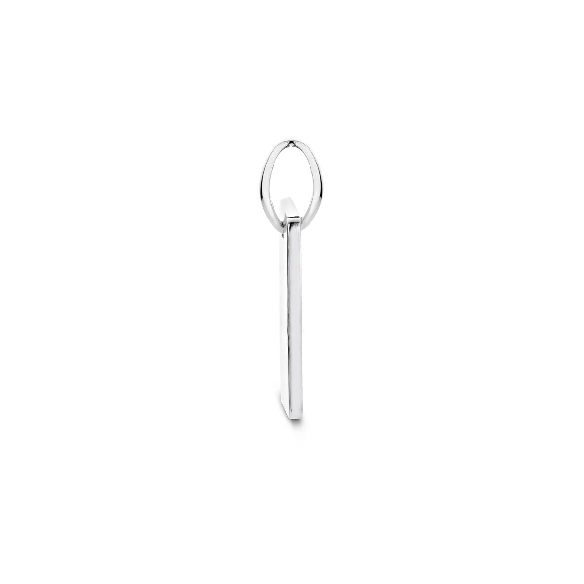 colgante grabado 13,5 mm plata rodiada