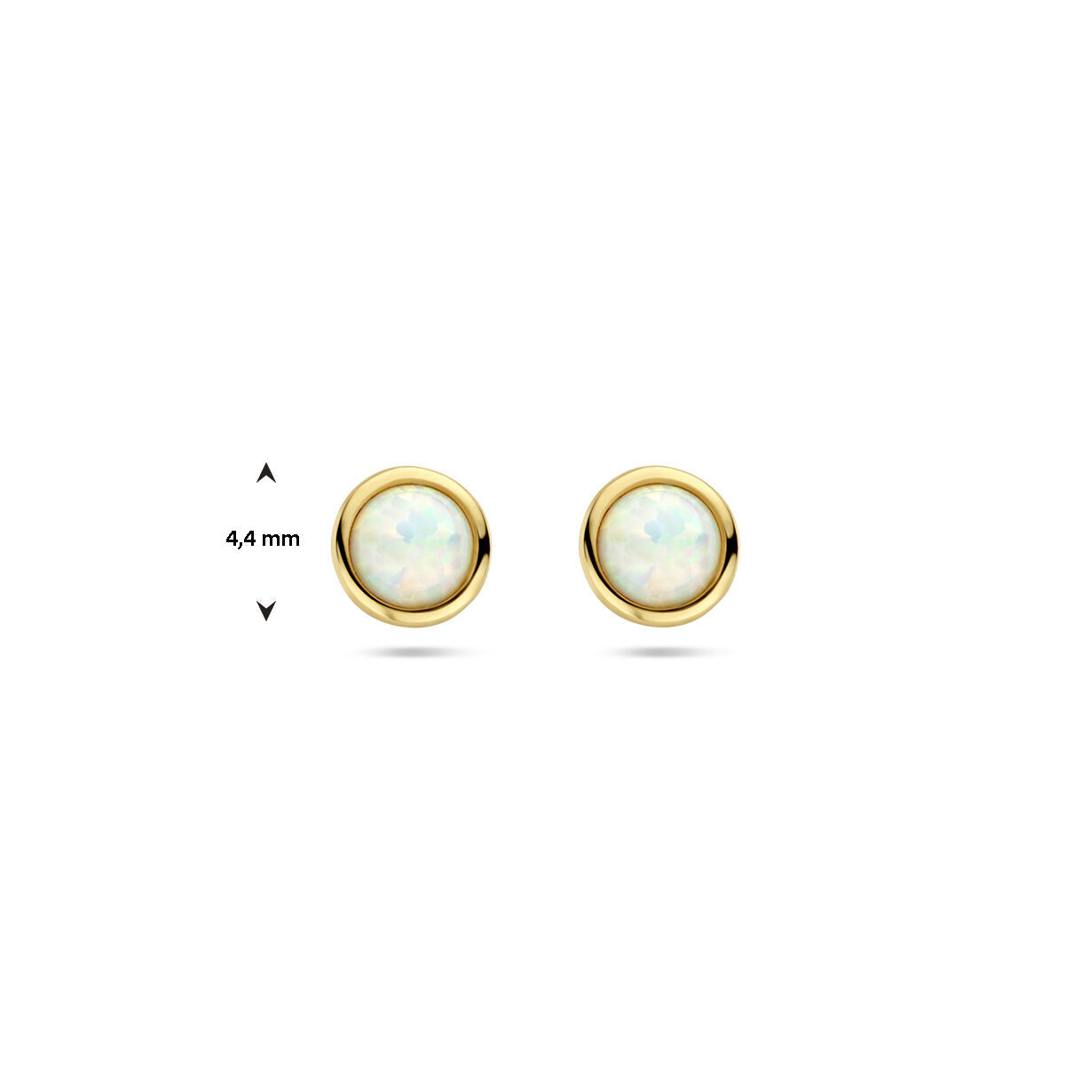 pendientes opalo 14K oro amarillo