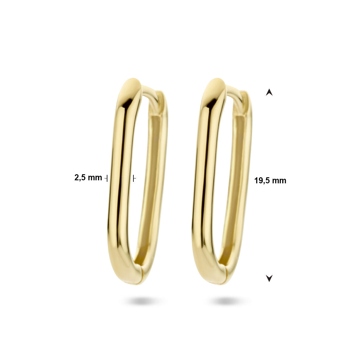 aros paperclip 14K oro amarillo