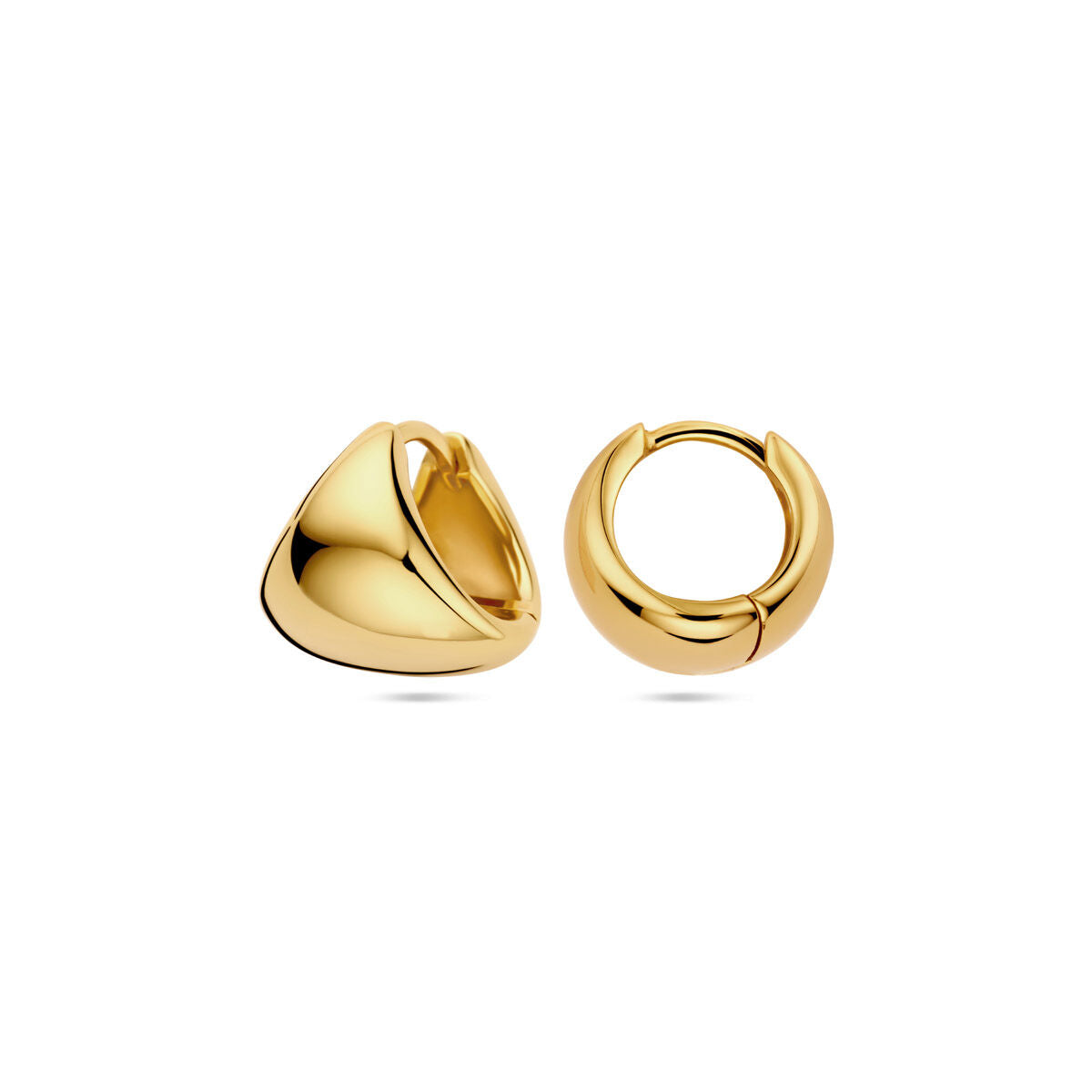 aros 1 micrón plata chapado en oro amarillo