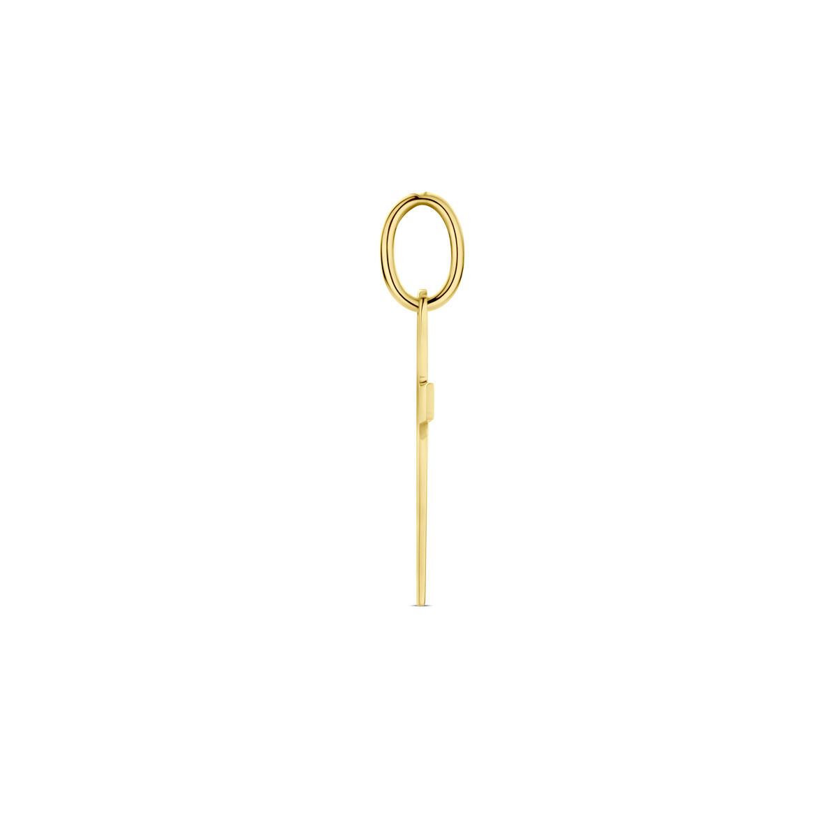 colgante cruz 14K oro amarillo