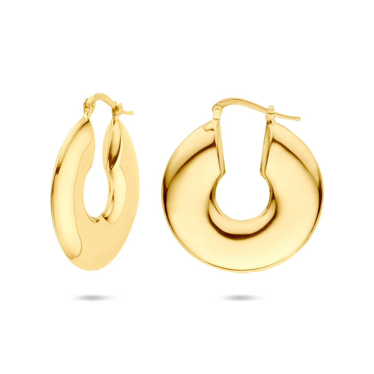 aros 30,5 mm 1 micron plata chapado en oro amarillo