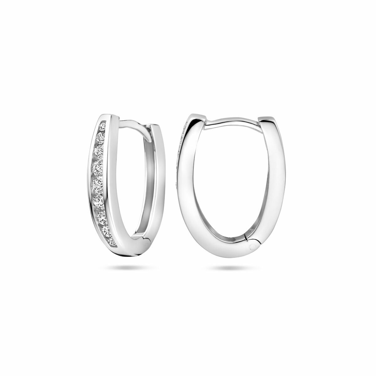 aros de circonita 16,5 mm plata rodiado