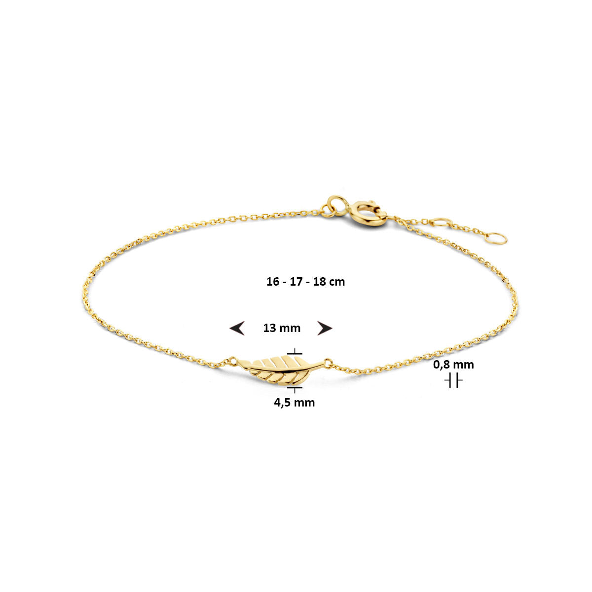 Pulsera de oro de mujer resorte 14K
