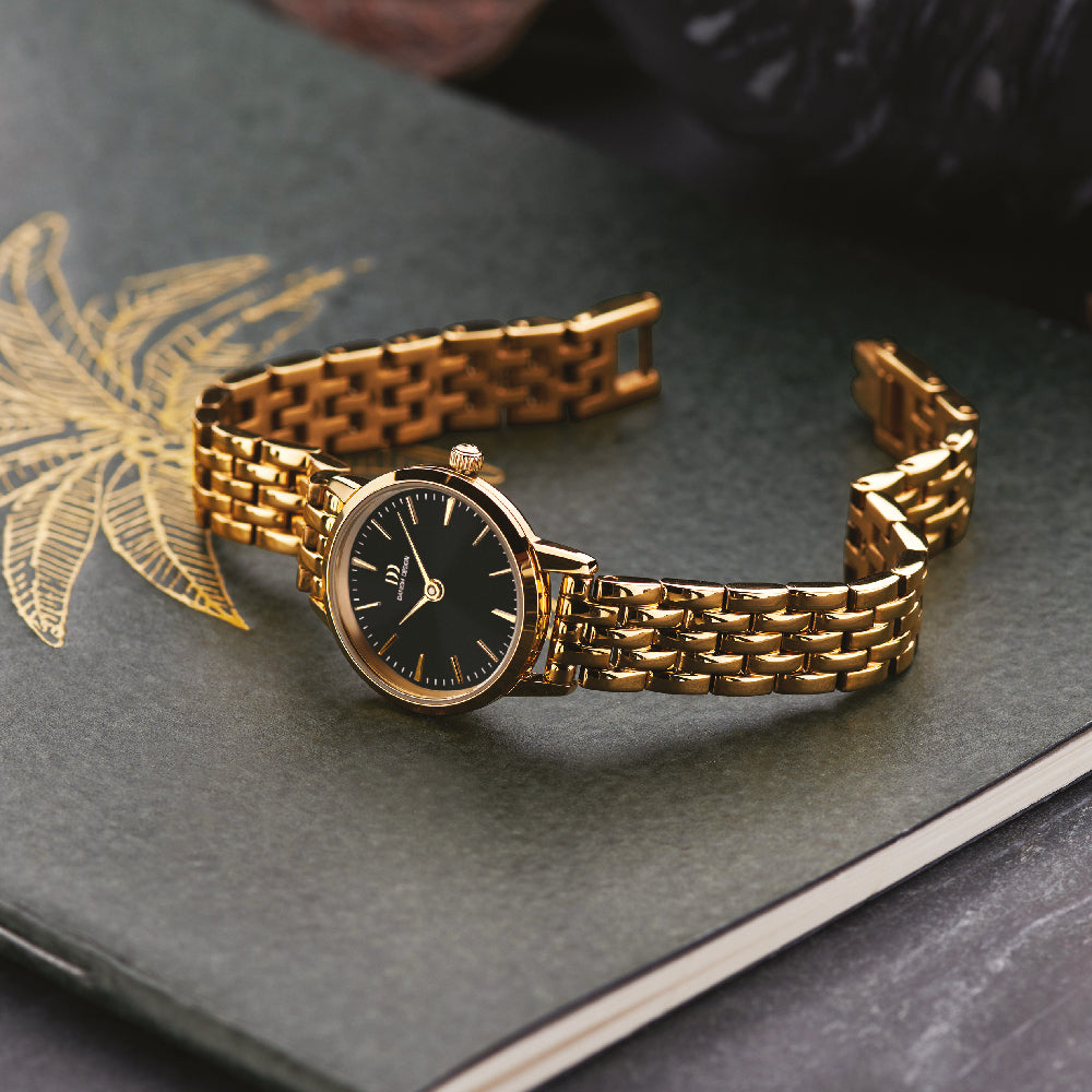 Danish design dames horloge zwarte wijzerplaat - IV99Q1268