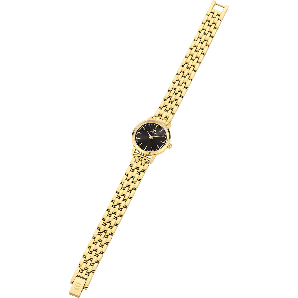 Reloj de mujer diseño danés esfera negra - IV99Q1268