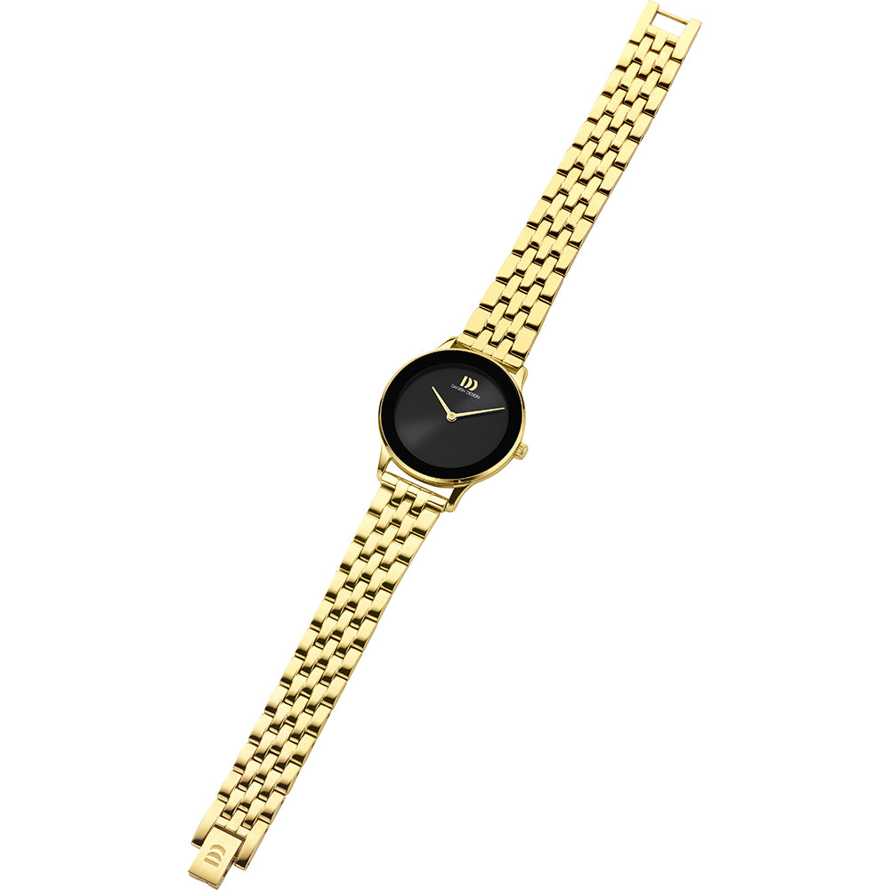 Reloj de mujer diseño danés esfera negra - IV99Q1288