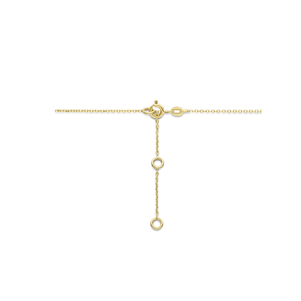 collar de rubí, ópalo y círculos 41 - 43 - 45 cm oro amarillo de 14K