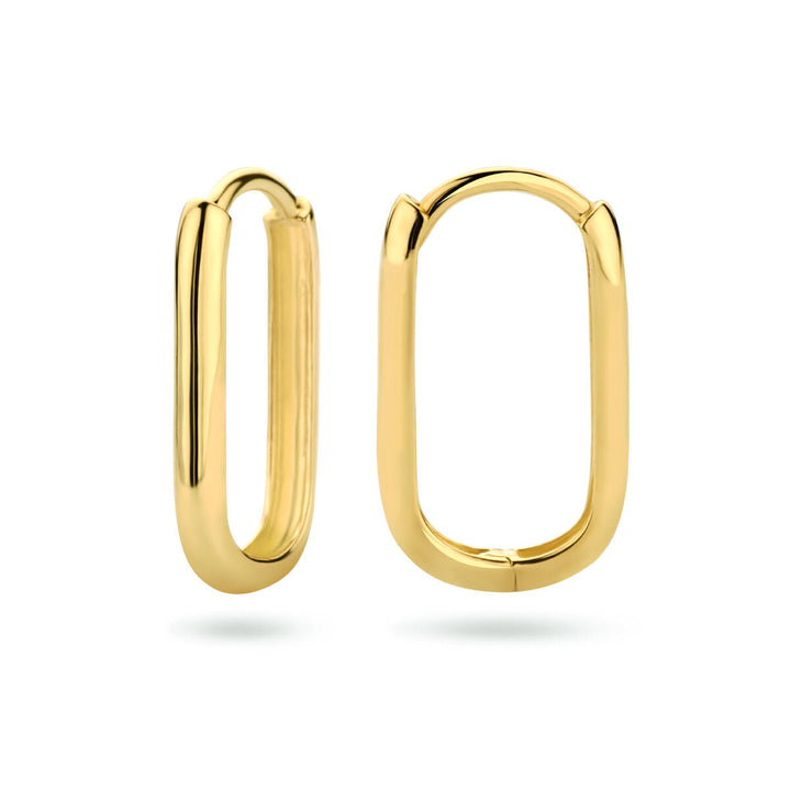 klapoorringen paperclip 16 mm 9 Karaat