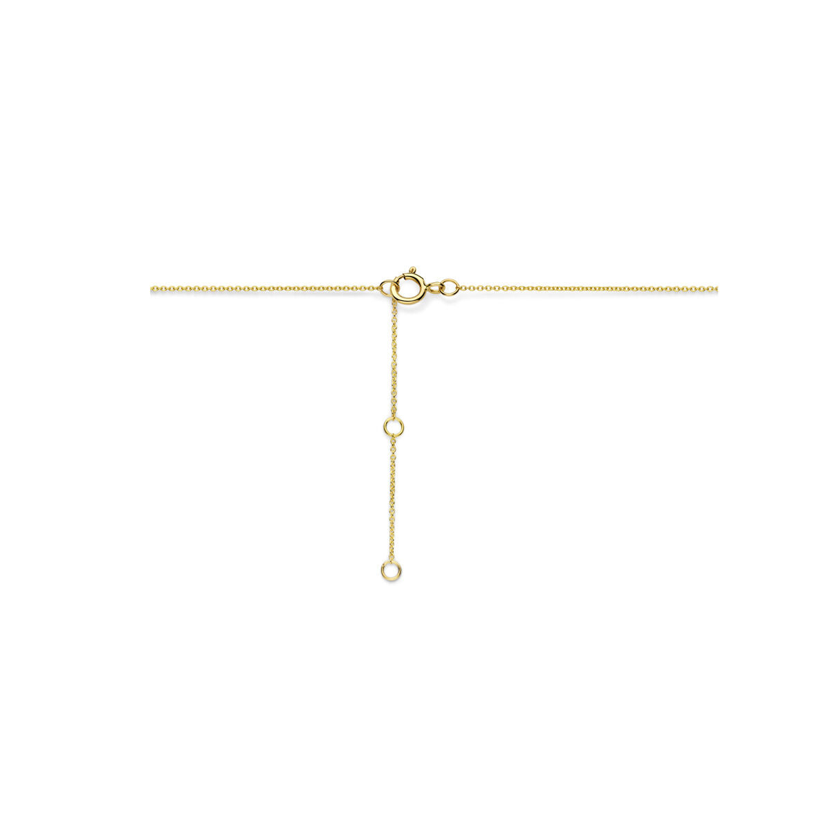 collar diamante cultivado en laboratorio 0.49ct h si 14K oro amarillo