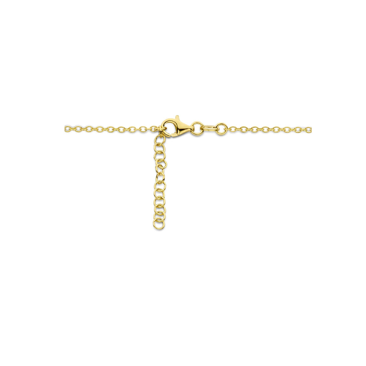 Collar chapado en oro de mujer corazón e infinito micron (amarillo)