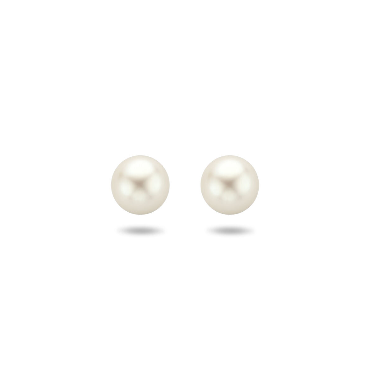 Pendientes de perla en oro amarillo de 14 quilates.