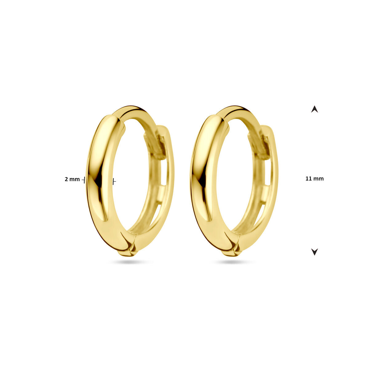 aros 14K oro amarillo