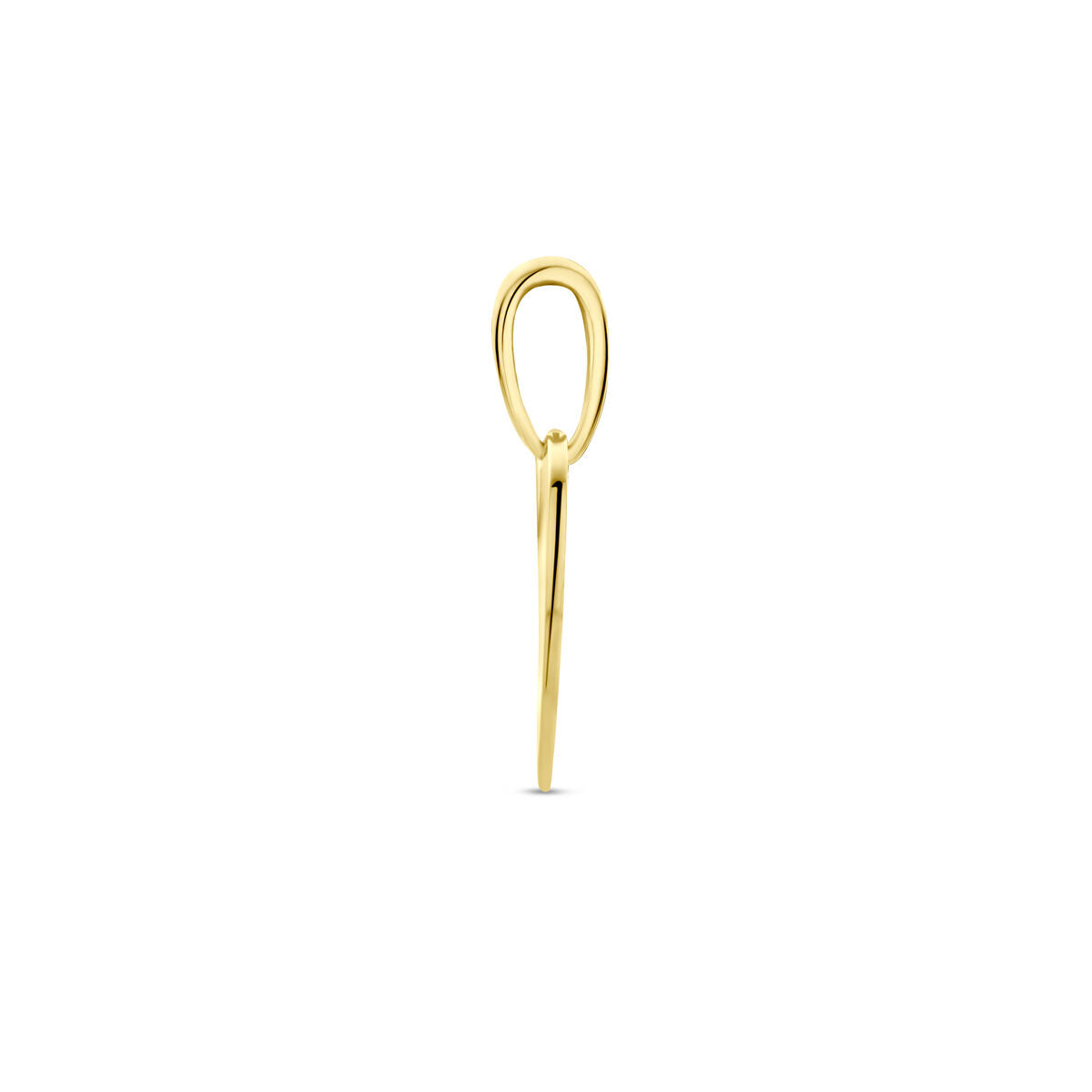 colgante en forma de corazón 14K oro amarillo