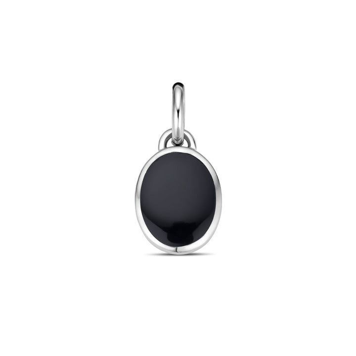 hanger onyx zilver gerhodineerd