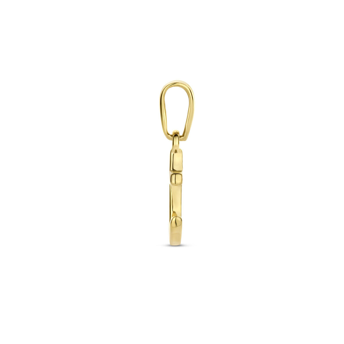 colgante ancla en oro amarillo 14K